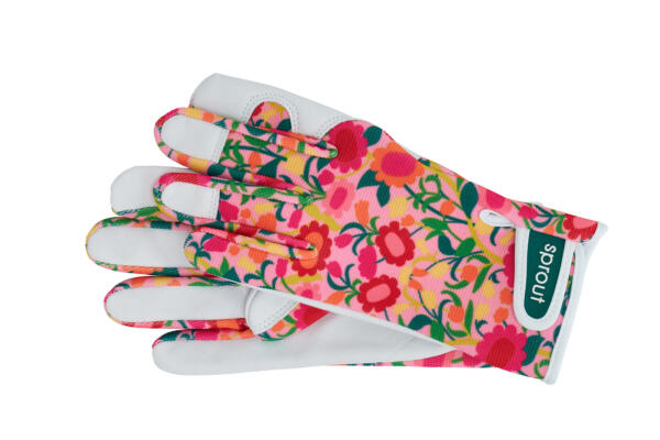 55gfp Sprout Goatskin Gloves Flower Patch